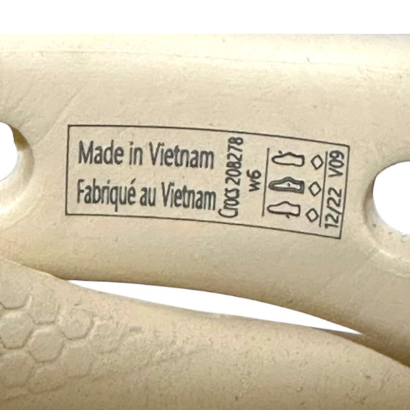 Crocs Classic Crush Clog Bone Pink Green Marble Tie Dye Platform Womens 6 208278 - Picture 3 of 8